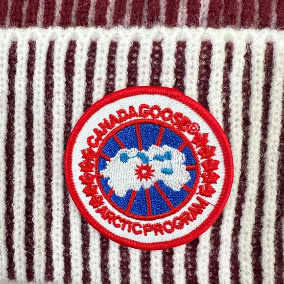 Canada Goose Striped Knit Beanie